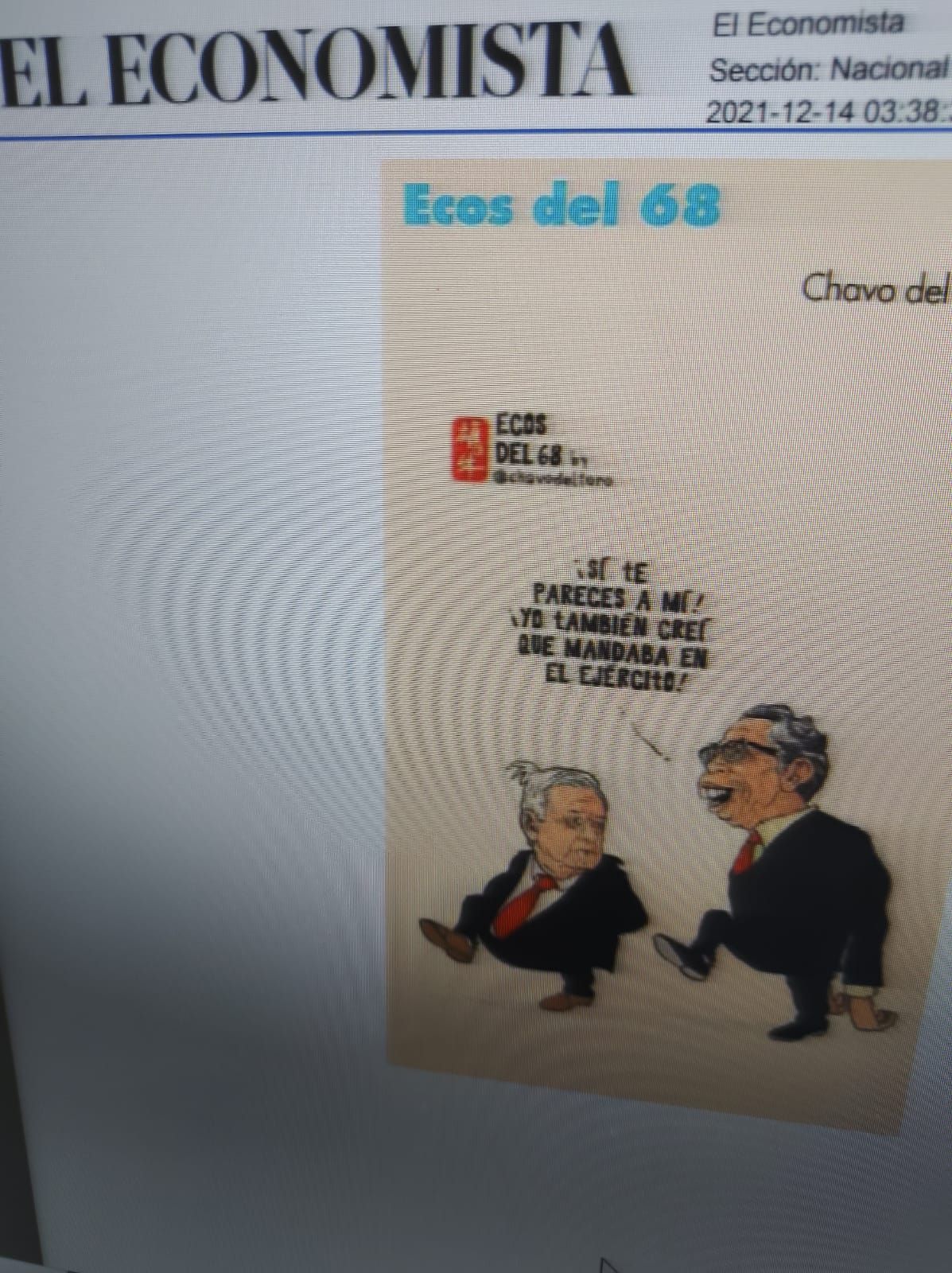 #El cartón de El Periódico El Economista hoy