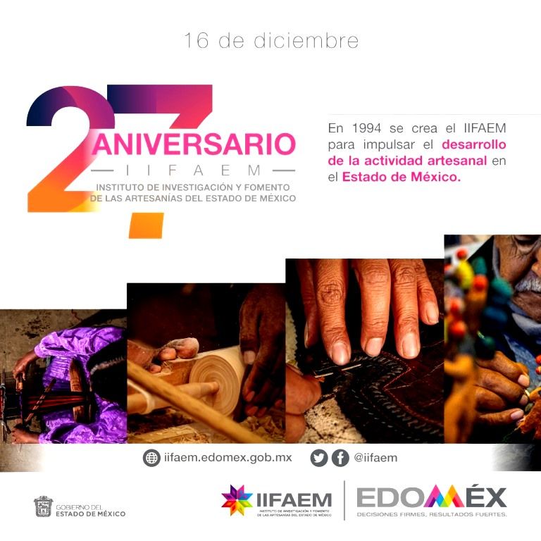 El IIFAEM celebra 27 años de apoyar a las y los artesanos mexiquenses