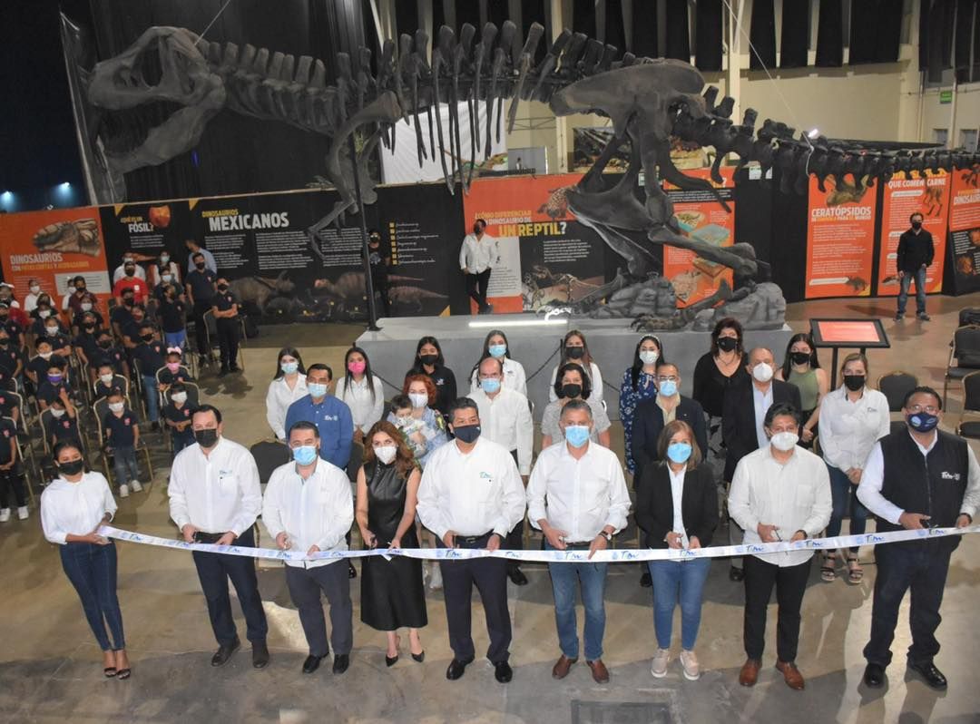 Inauguran en Tampico el museo itinerante ’Tierra de Dinosaurios’