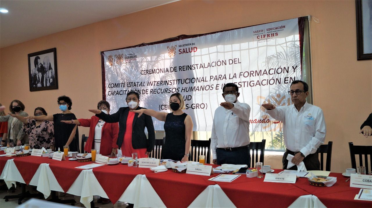 Instalan Comité Interinstitucional para la Formación y Capacitación de Recursos Humanos e Investigación en Salud, en Guerrero