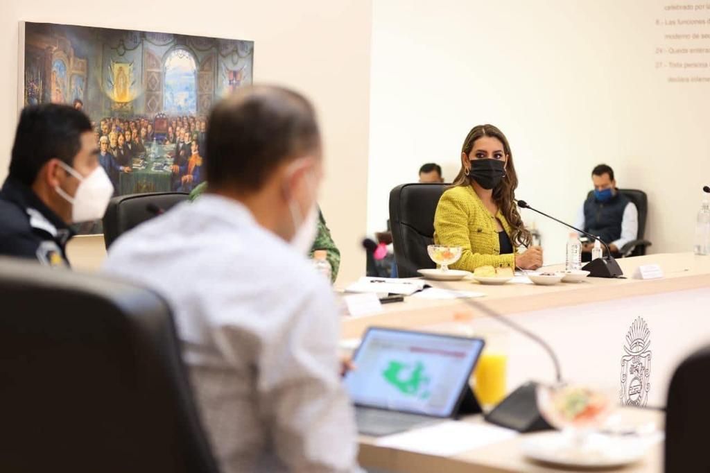 Gobernadora Evelyn Salgado atiende temas de seguridad en la Mesa de Coordinación para la Construcción de la Paz en Guerrero
