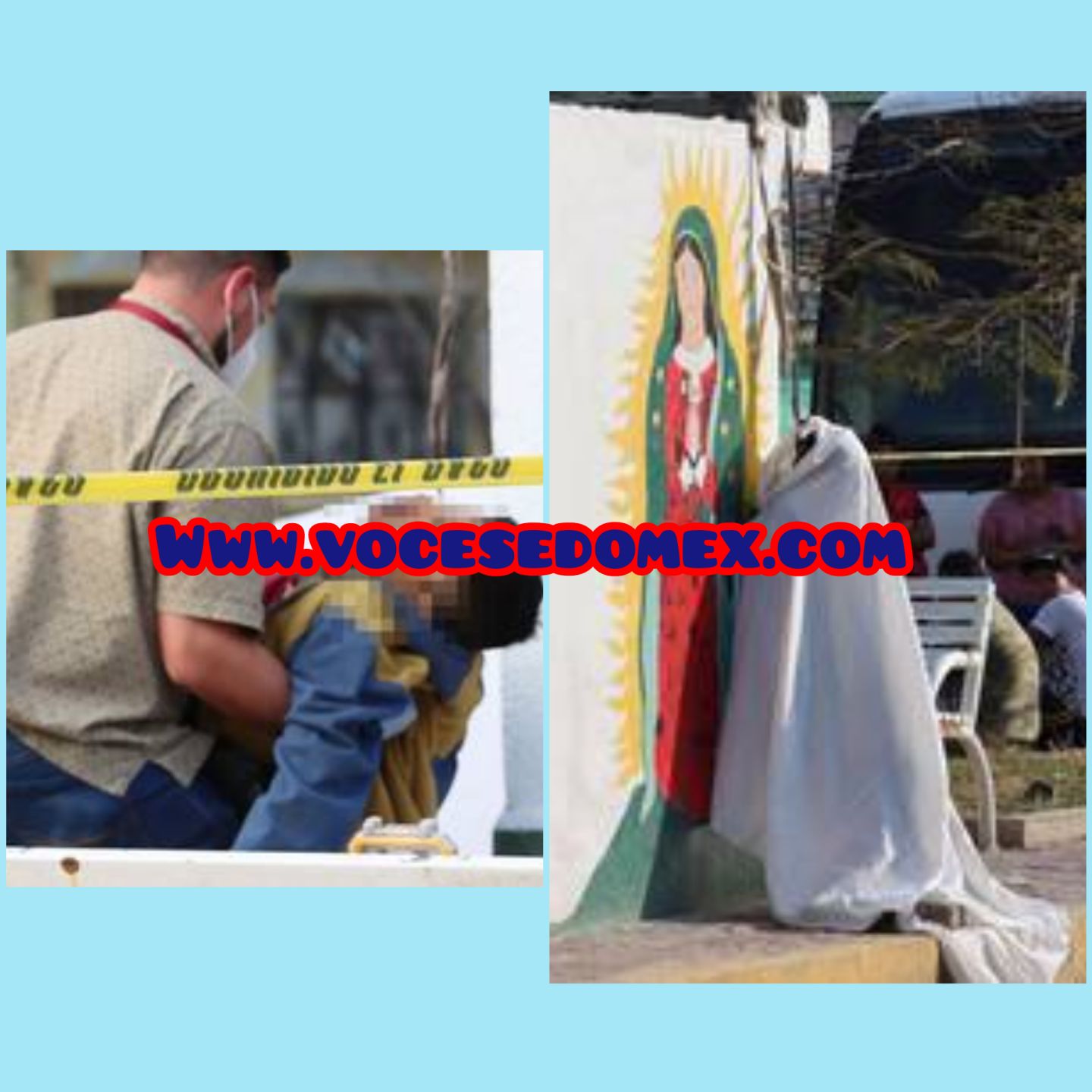 Jóven quedó ahorcado en altar de la Virgen de Guadalupe, en Nezahualcóyotl 