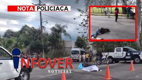 Muere motociclista al ser impactado en Carretera federal Huatusco-Fortín.