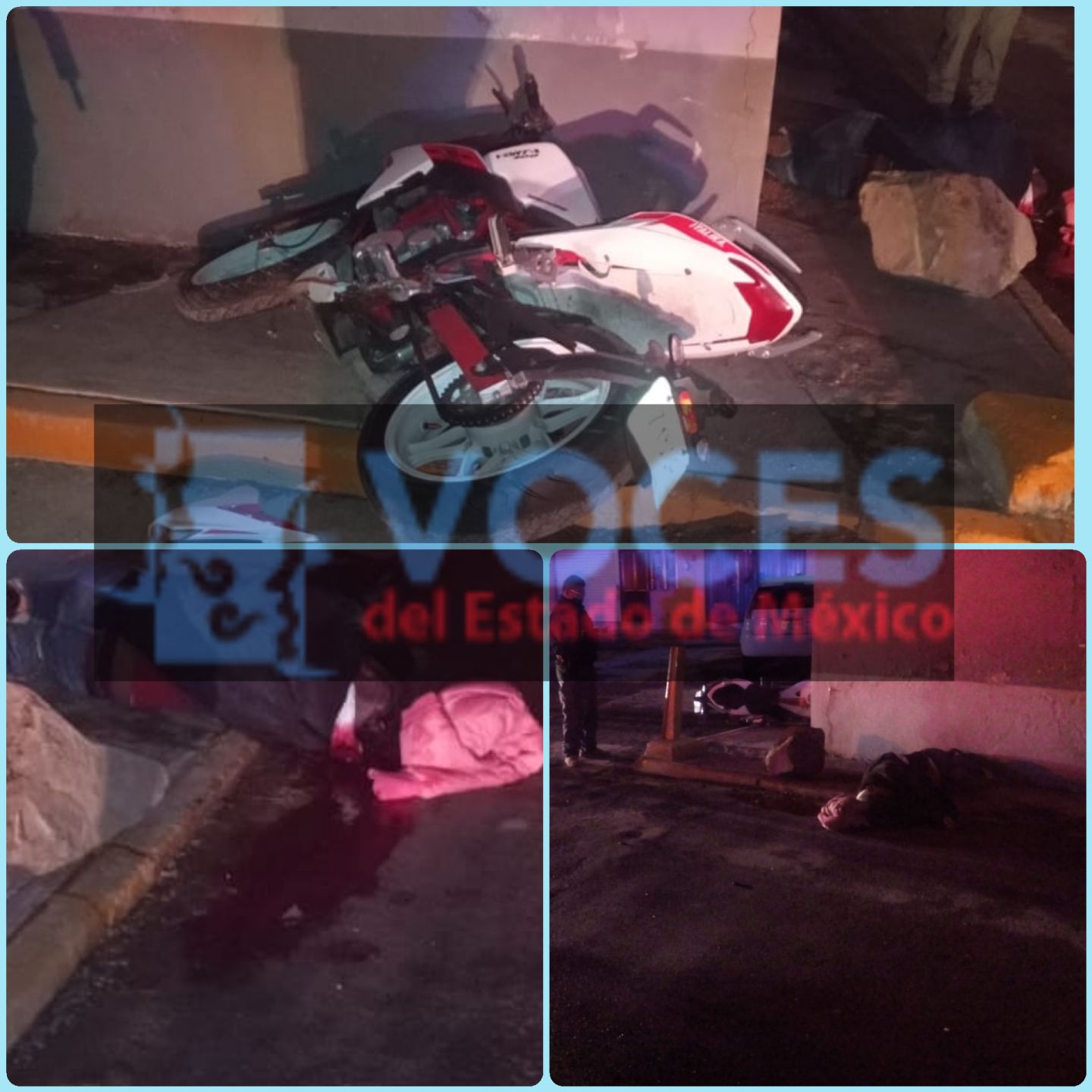 Se mata hombre al impactarse contra muro con su motocicleta en Tecámac 
