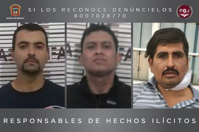 En Toluca, tripleta de homicidas son condenados a 144 años de prisión