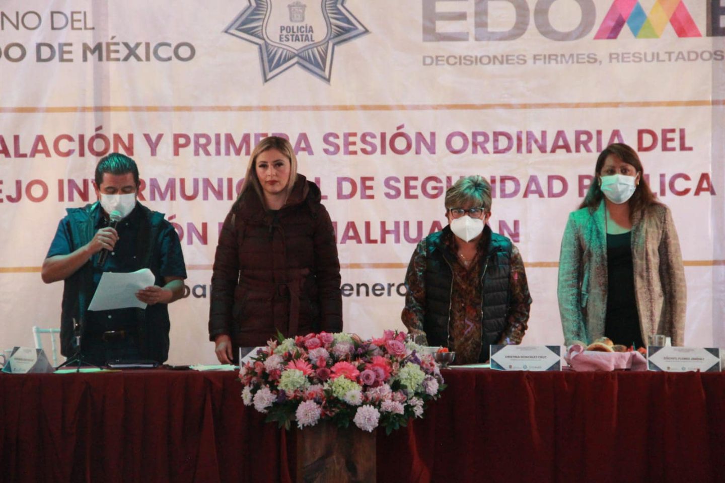 Conforman Ixtapaluca, Chimalhuacan, La Paz y Chicolopan, Consejo de Seguridad Pública 2022