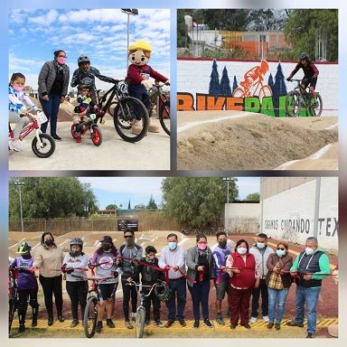 Sandra Luz Falcón, Inauguró Bike Park en el Deportivo Elena Poniatowska