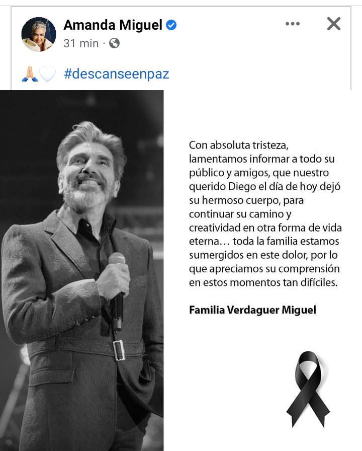 Comunicado confirma la muerte del maestro Diego Verdaguer