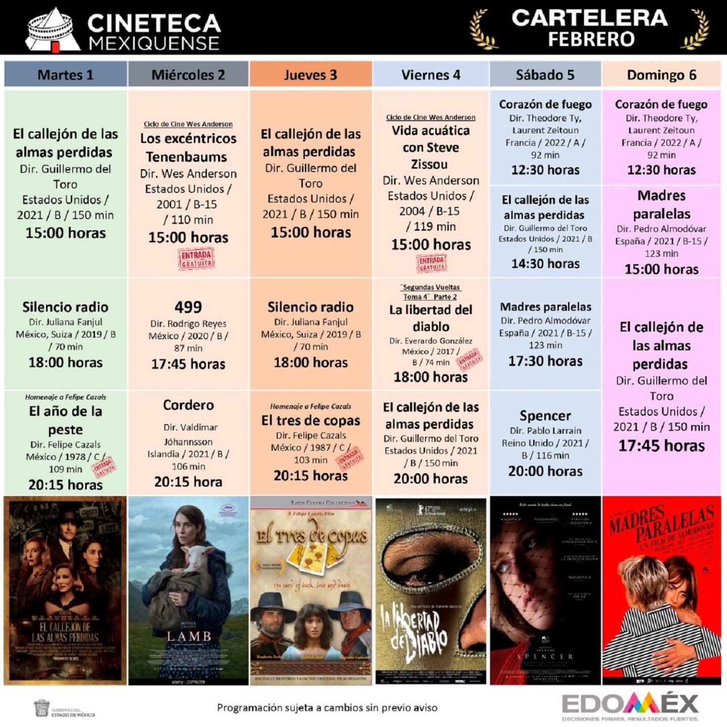Muestra Cineteca mexiquense arte de Guillermo del Toro, Pedro Almodóvar y Pablo Larrain 
 