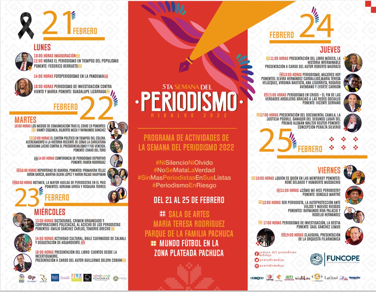 Anuncian programa con destacadas ponencias para semana del periodismo en Hidalgo