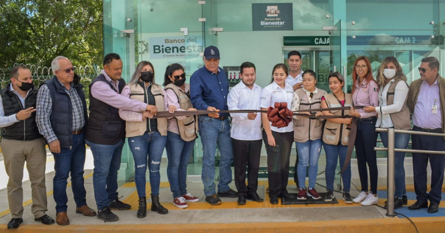 Inaugura Gildardo Leyva sucursal del Banco Bienestar en la sindicatura de Chinobampo 
