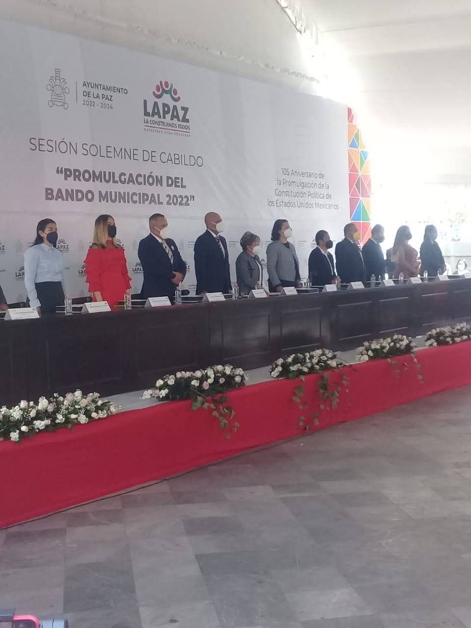 #Conmemoran autoridades del #Ayuntamiento de La Paz: el 105 #Aniversario de la Constitución #Mexicana