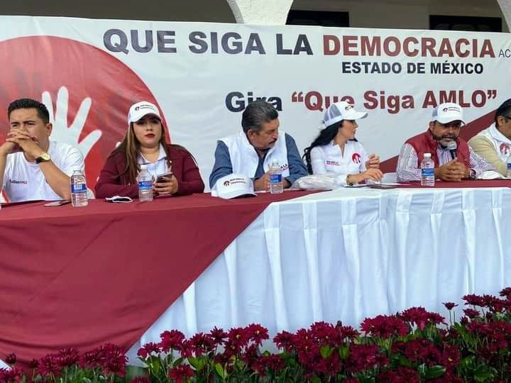  La presidenta nacional de Que siga la democracia sostuvo una asamblea en Coacalco