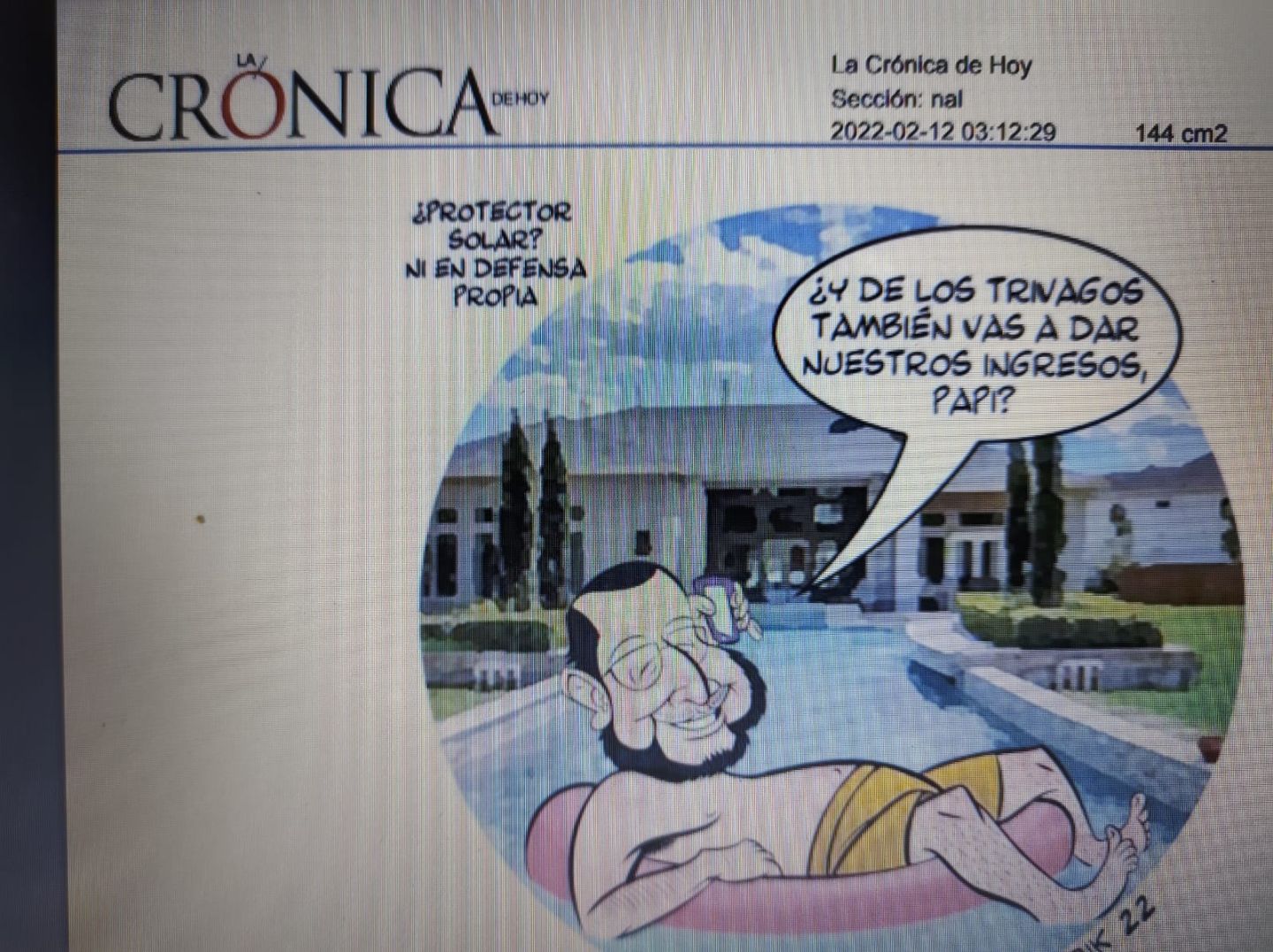 #El cartón de hoy publicado en El Periódico La Crónica