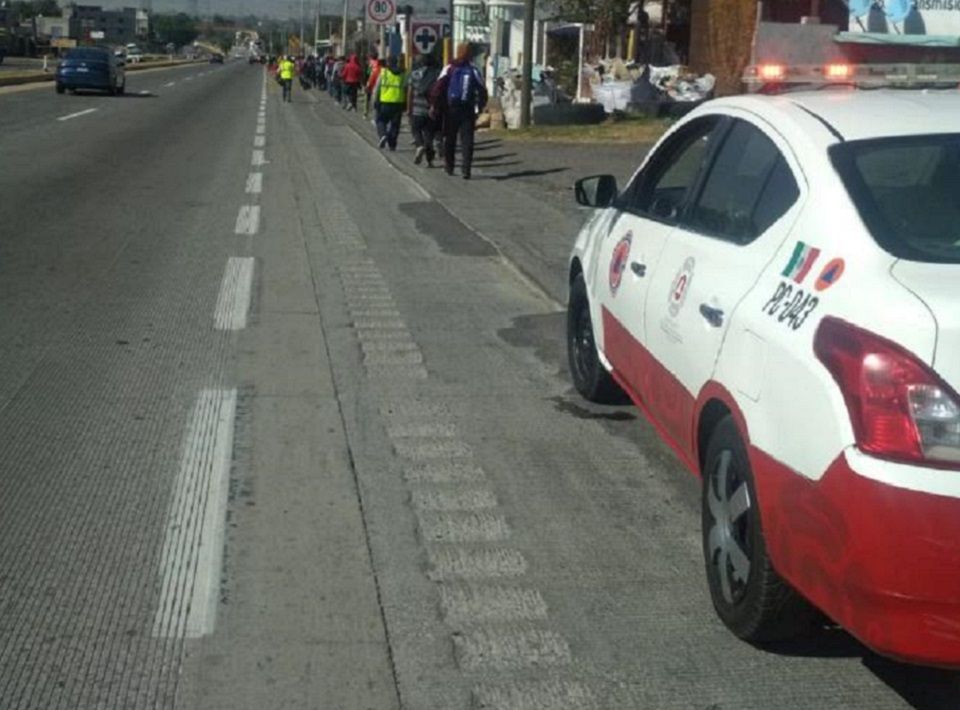 Previene Protección Civil de Texcoco presencia de peregrinos guadalupanos en carretera