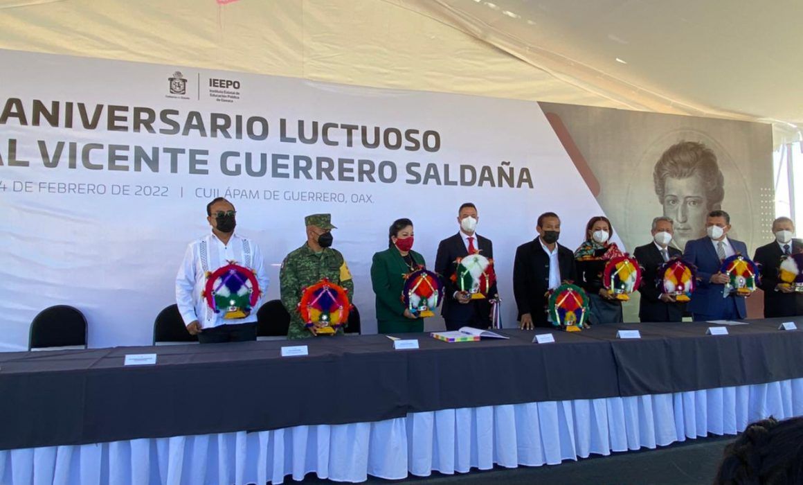 Acude Flor Añorve a acto por aniversario luctuoso de Vicente Guerrero 