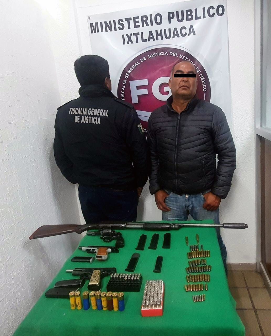#Aseguran armas y cartuchos durante un cateo en una casa en Ixtlahuaca