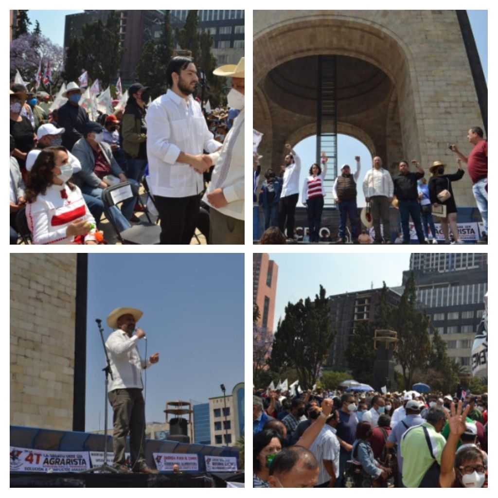 Miles se congregan en el Monumento a la Revolución para apoyar la Reforma Eléctrica