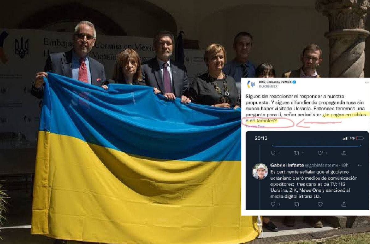 Publica embajada de Ucrania en México mensaje racista... y lo justifica con uno clasista 