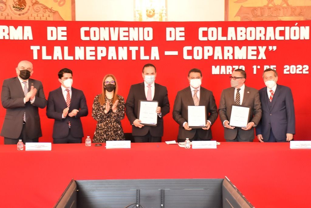 Tlalnepantla y COPARMEX firman convenio para consolidar un municipio seguro