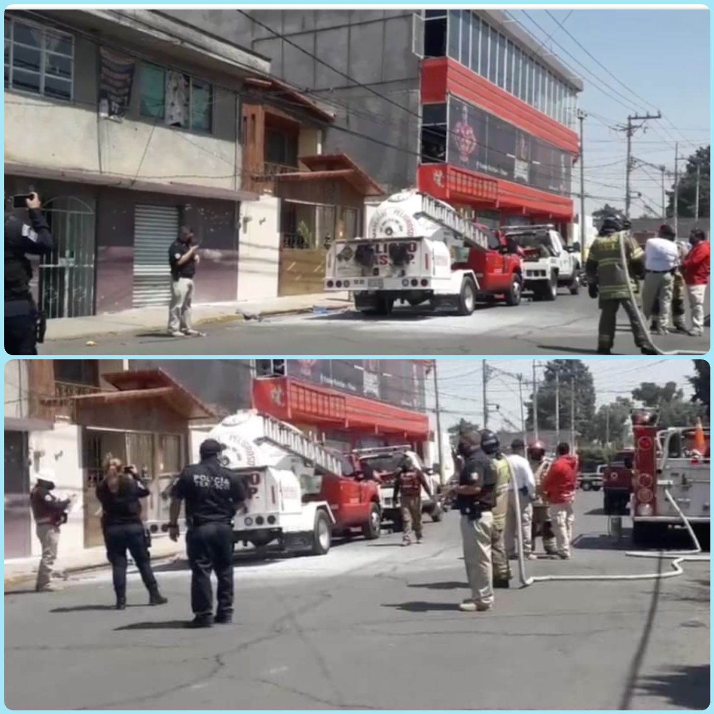 Deja 8 heridos por flamazo de una pipa de gas LP en calles de Texcoco. 
