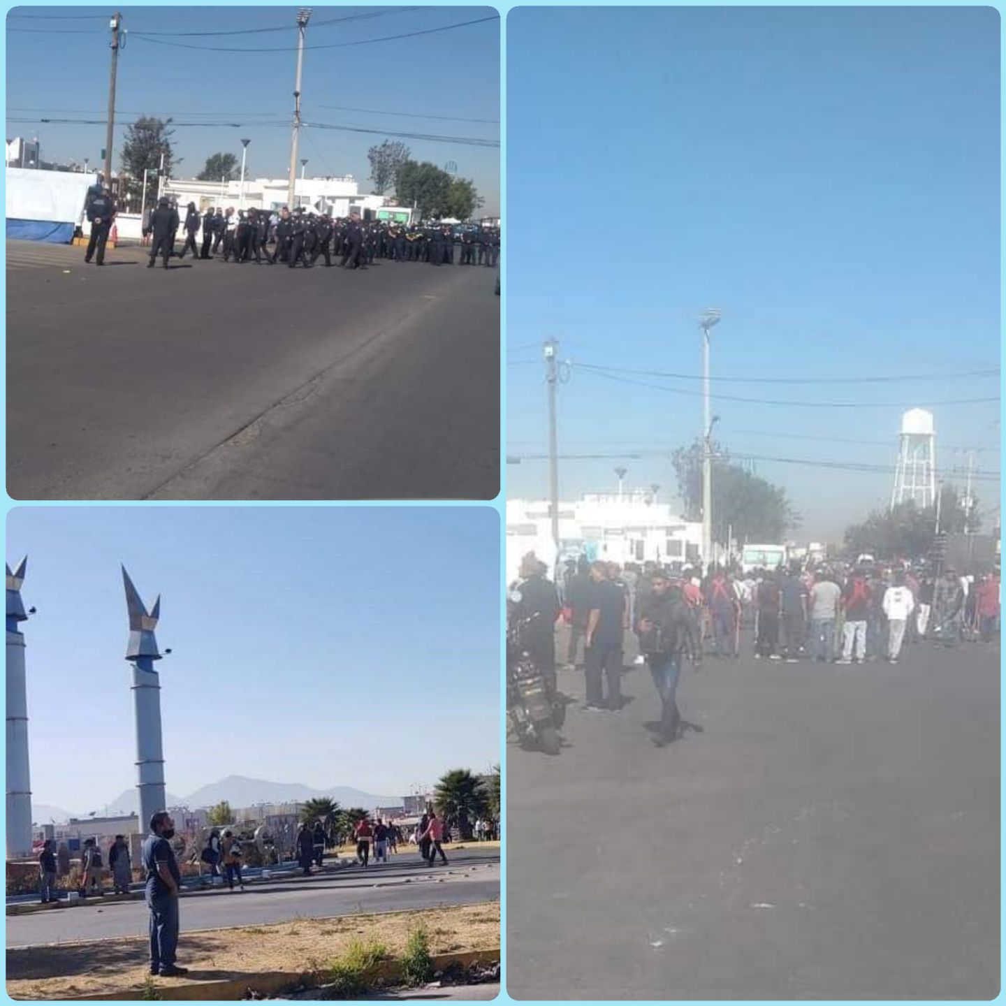 Batalla campal entre taxistas y comerciantes en Chalco 