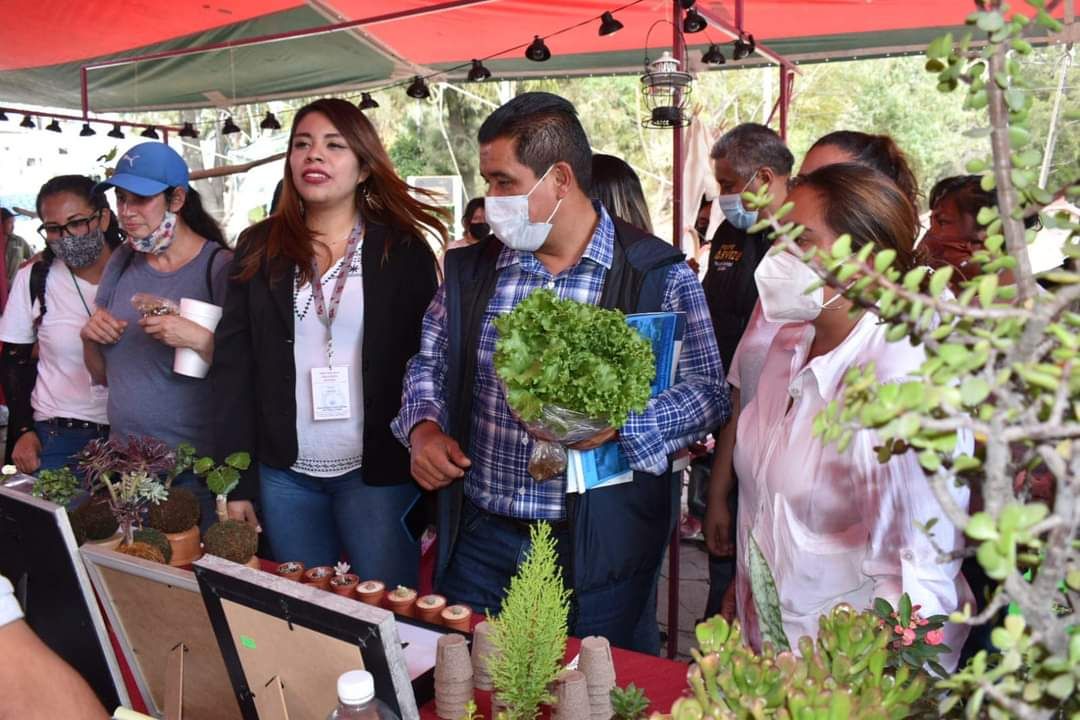 Celebran la 3ra edición del tianguis ecológico en Ixtapaluca. 
