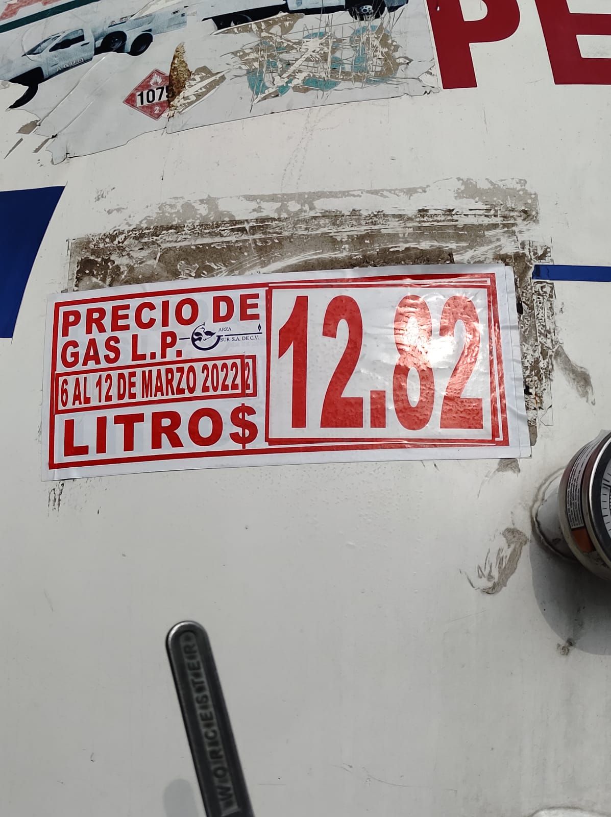 #Otro golpe a la economía, el precio del litro del gas subió a 12.82 pesos