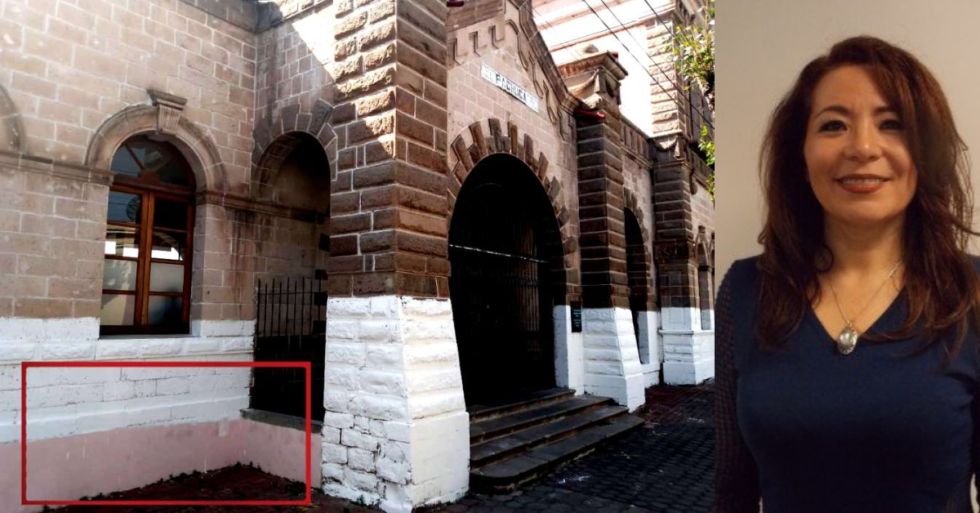 Estropea Secretaría de Cultura en Hidalgo fachada de edificio histórico… otra vez (LEER NOTA AL INICIO)