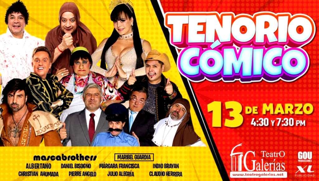 Después del éxito regresa a Guadalajara ’El nuevo tenorio cómico’ el 13 de marzo en el Teatro Galerías