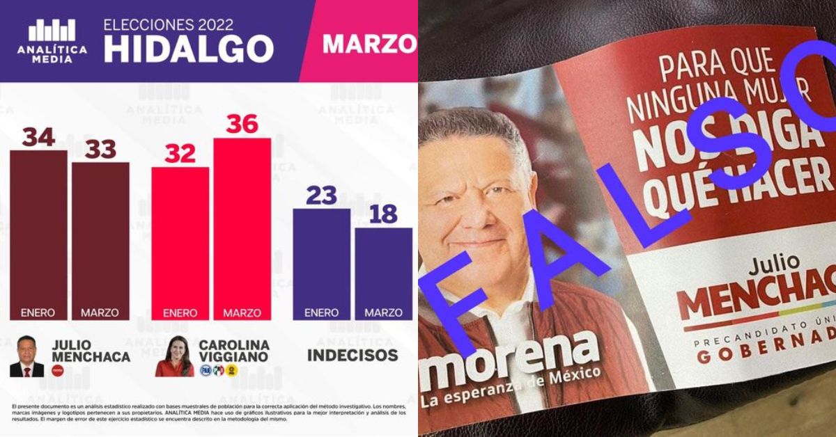 Con encuestas falsas y ahora con panfletos, PRIAN quiere revertir abismal desventaja en Hidalgo