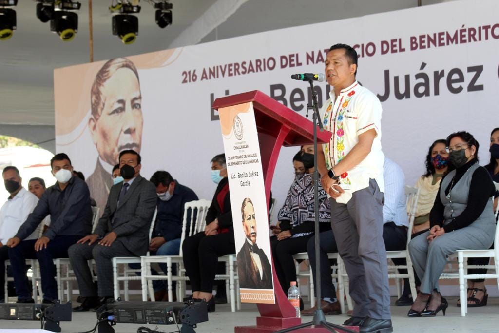 Conmemora Chimalhuacán natalicio de Benito
Juárez García, Benemérito de las Américas.