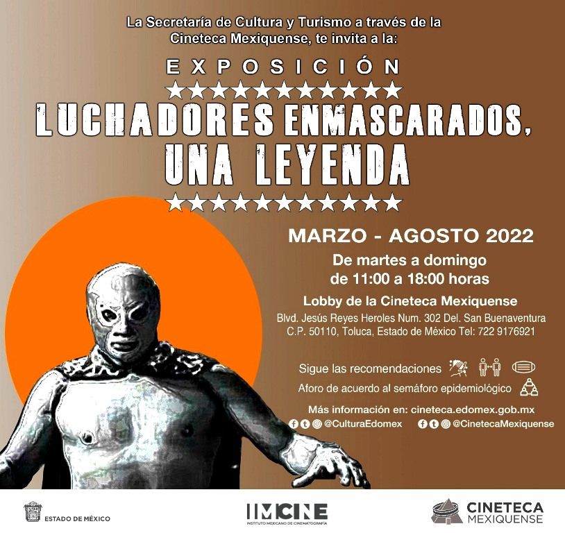 La Cineteca Mexiquense alista exposición ’Luchadores enmascarados, una leyenda’