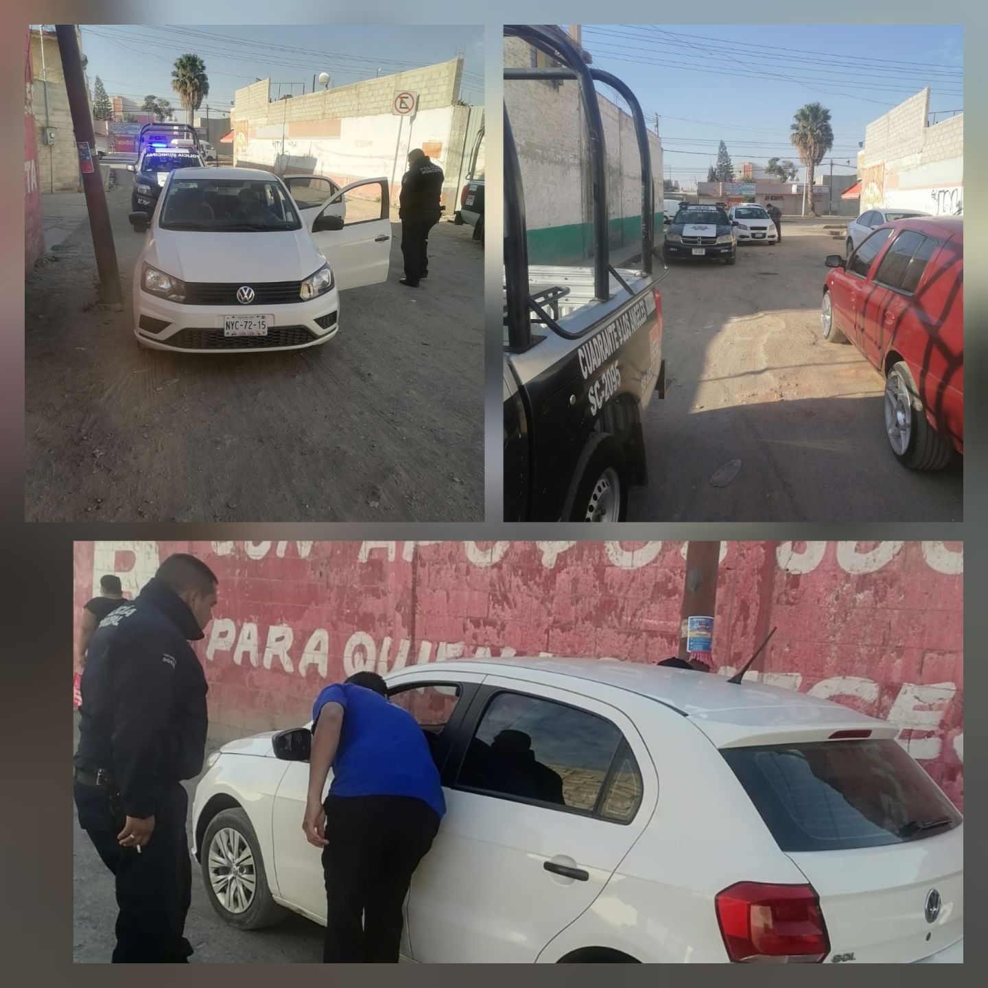 Policías municipales de Acolman recuperan vehículo robado