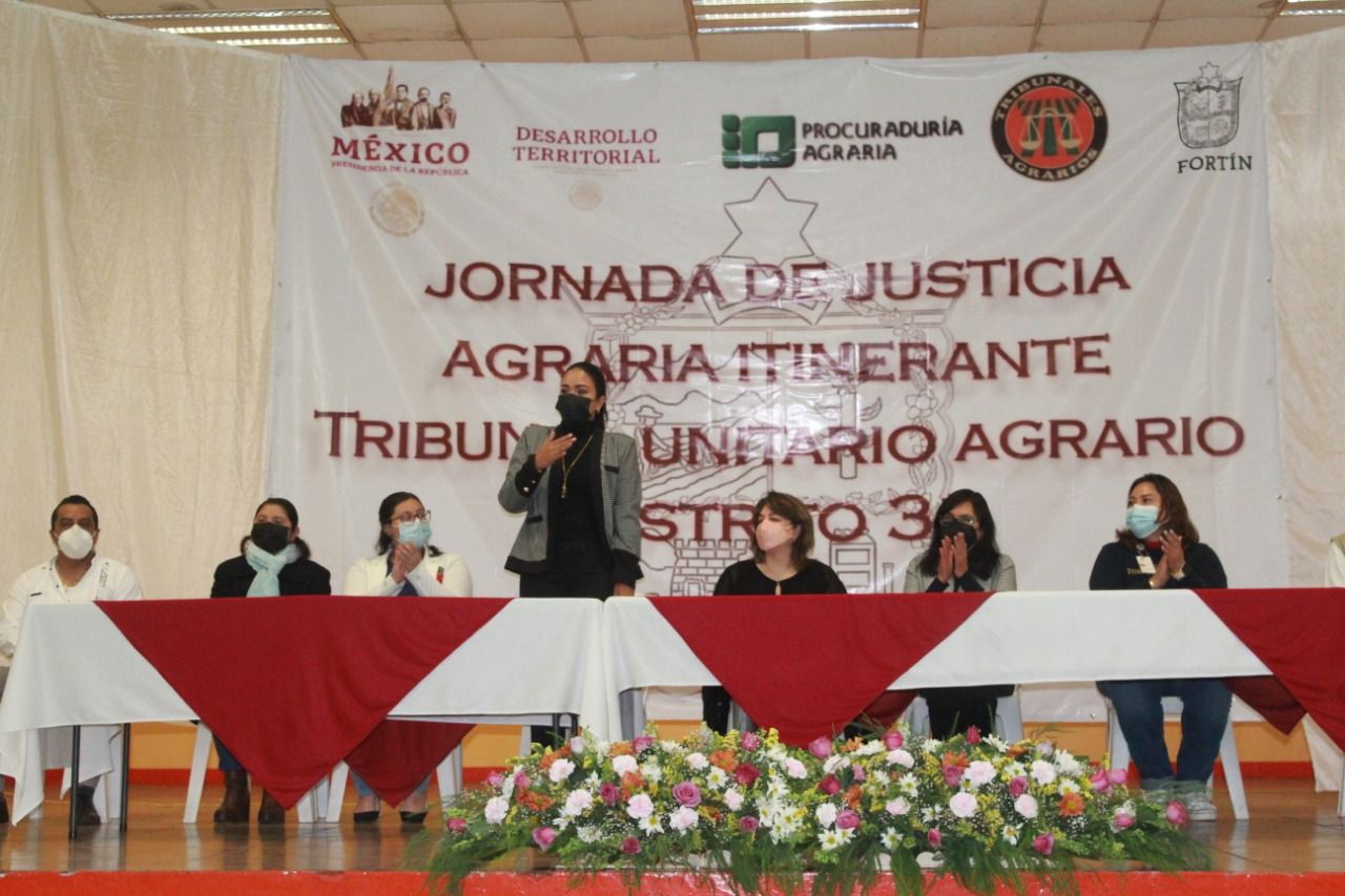 Recibe Fortín Jornada de Justicia Agraria Itinerante Tribunal Unitario Agrario Distrito 31