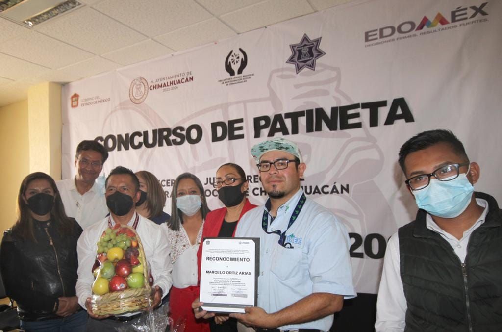 Jóvenes de Chimalhuacán ganan
Concurso Estatal de Patineta.