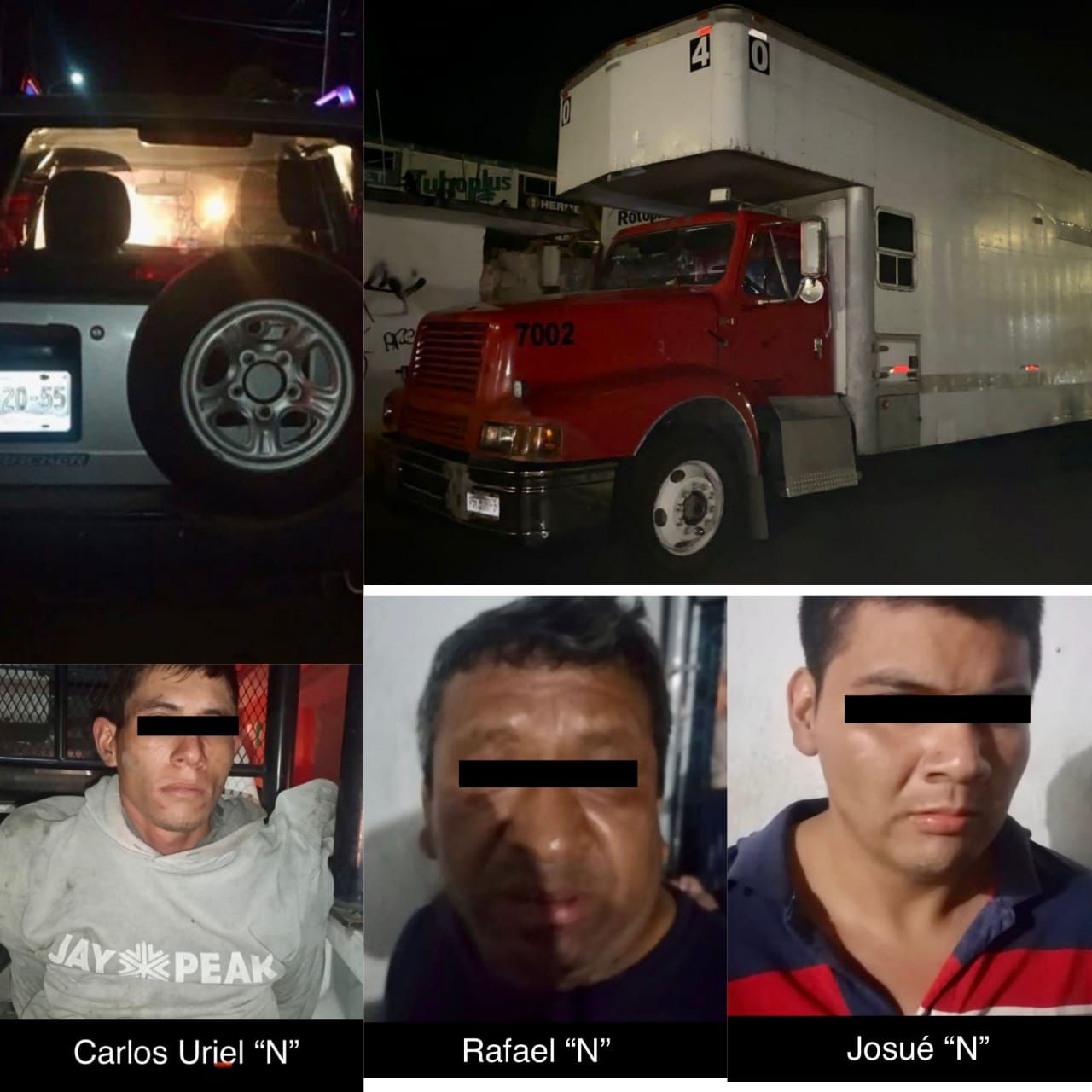 Activa SSP Código Rojo y detiene a tres por presunto robo a transportista en Xalapa