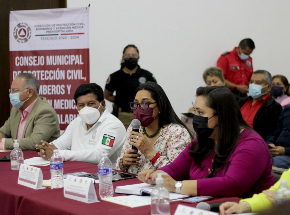 Consejo de Protección Civil de Texcoco se declara en sesión permanente