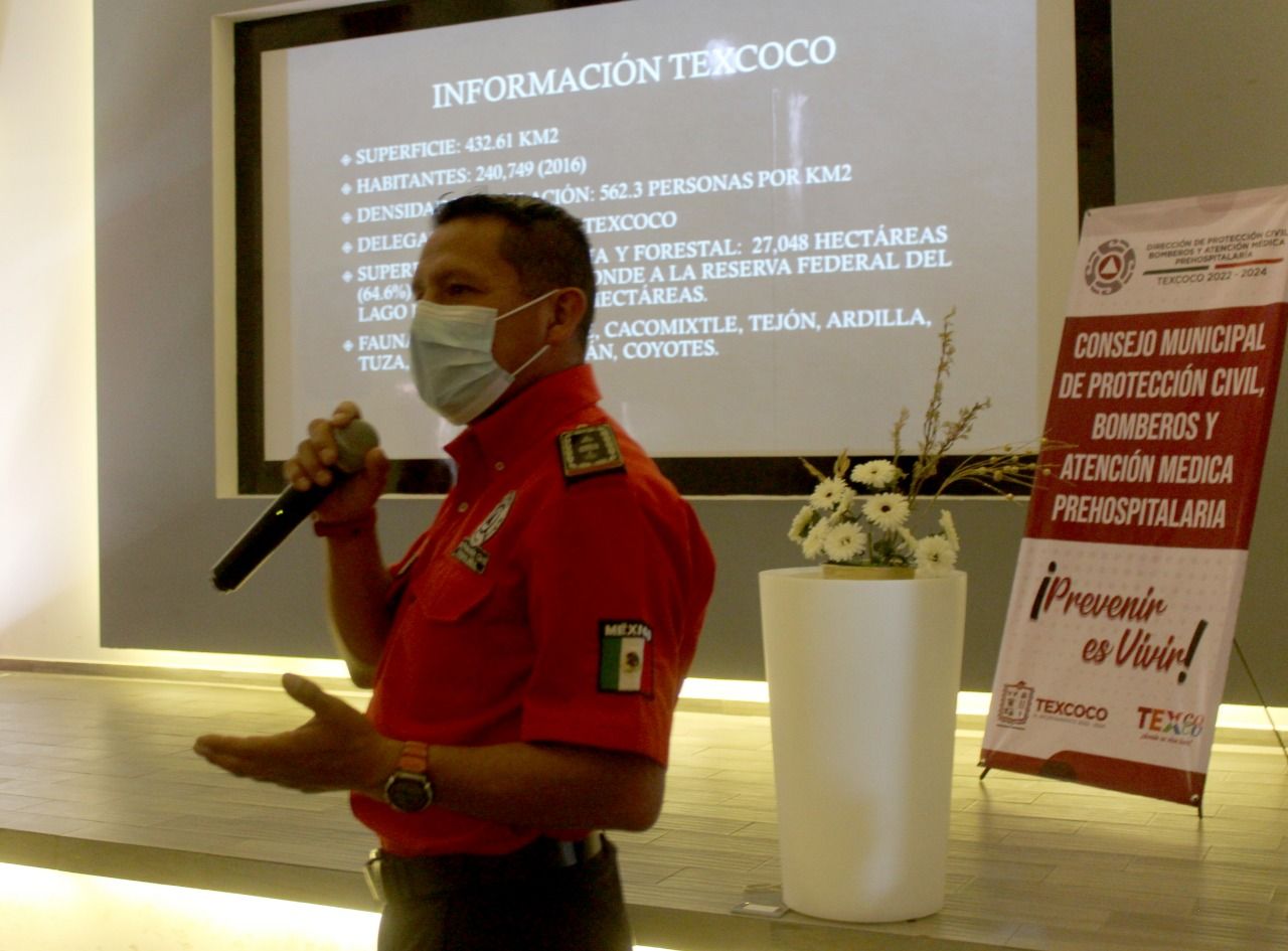 El consejo municipal de protección civil de Texcoco se declara en sesión permanente ante temporada de incendios forestales 