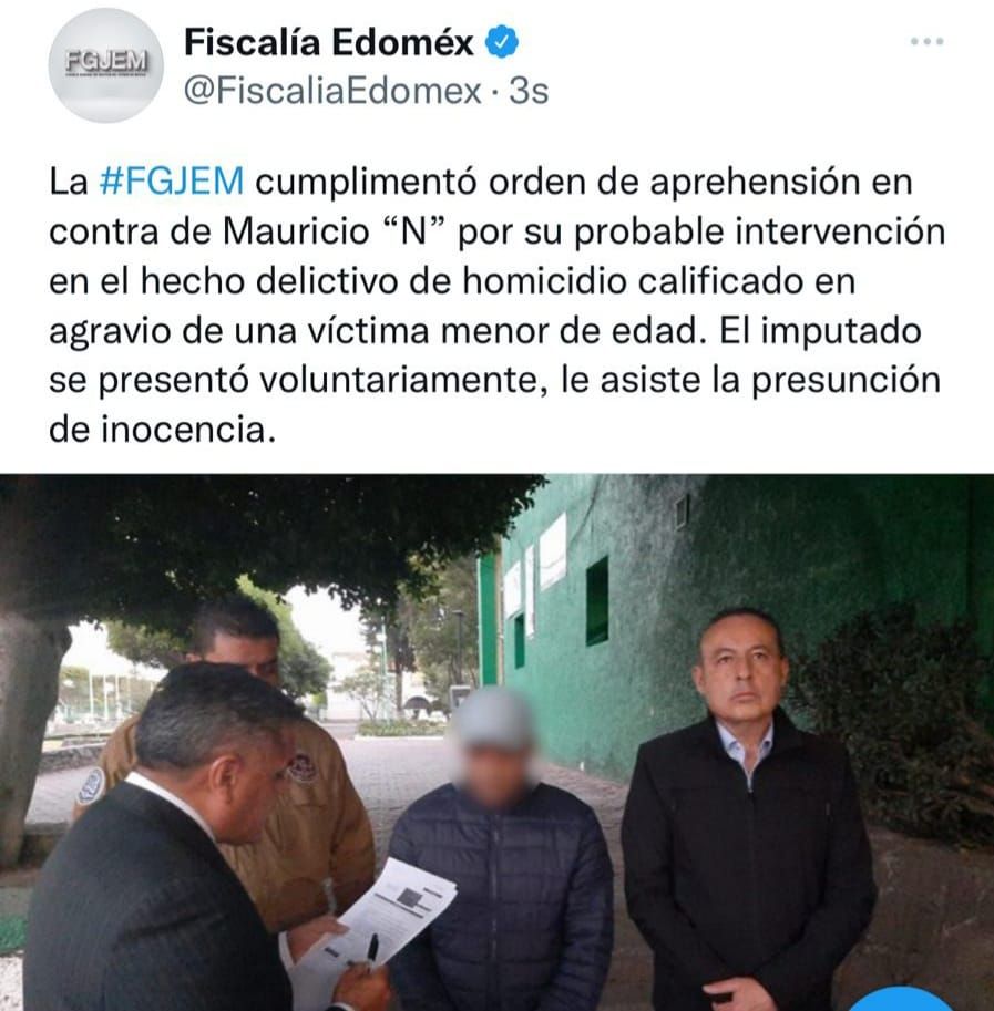 Presunto homicida de Hugo Carbajal se presenta voluntariamente ante la FGJEM