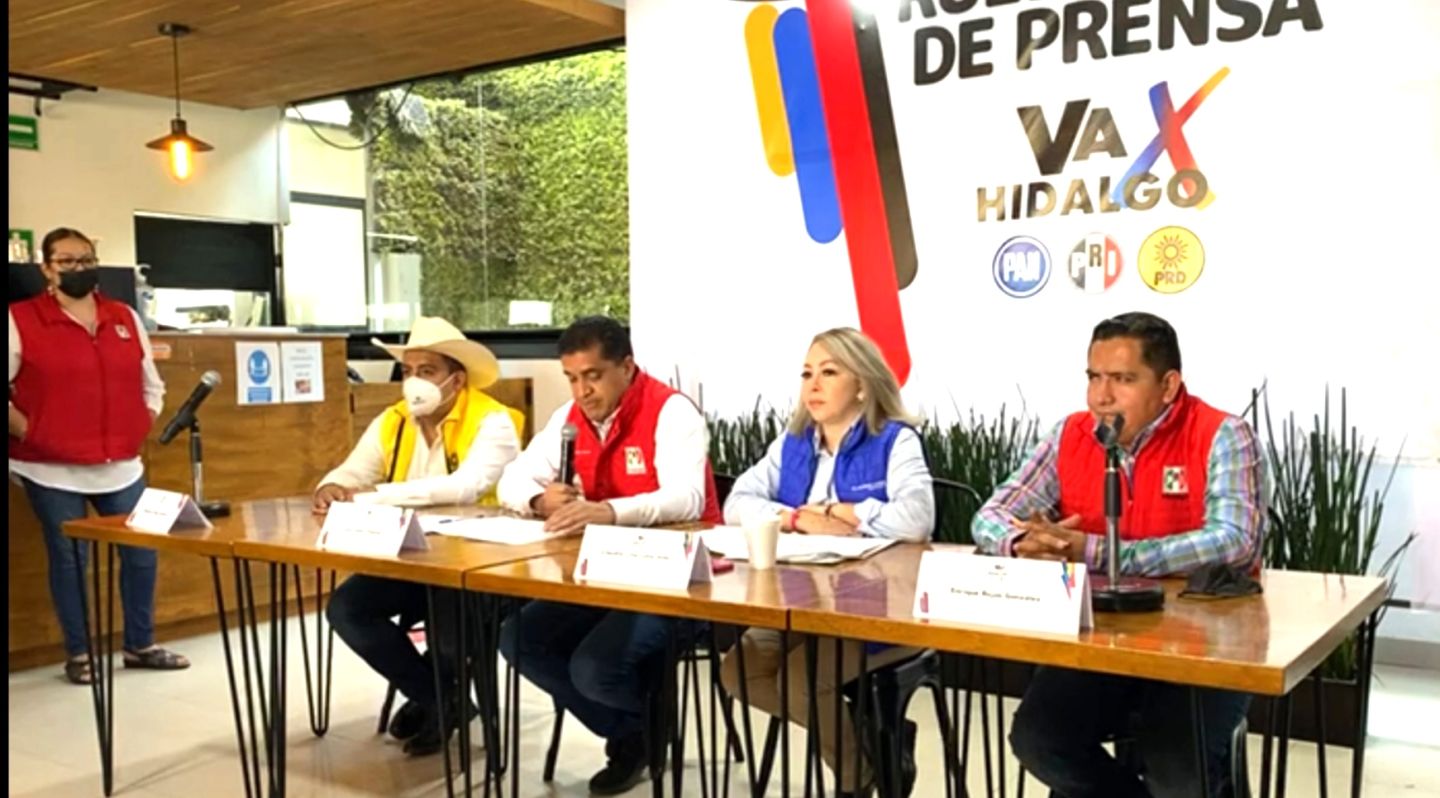 "Patalea" coalición Va por Hidalgo por presencia de funcionarios en actos de Morena y Julio Mencha