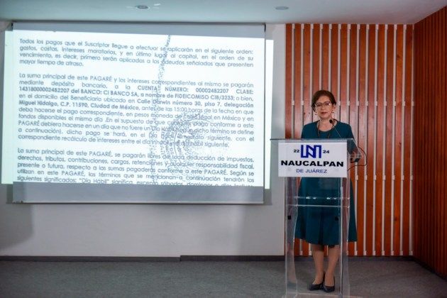 Denuncian a ex alcaldesa de Naucalpan por firma ilegal de pagaré por 130 millones de pesos