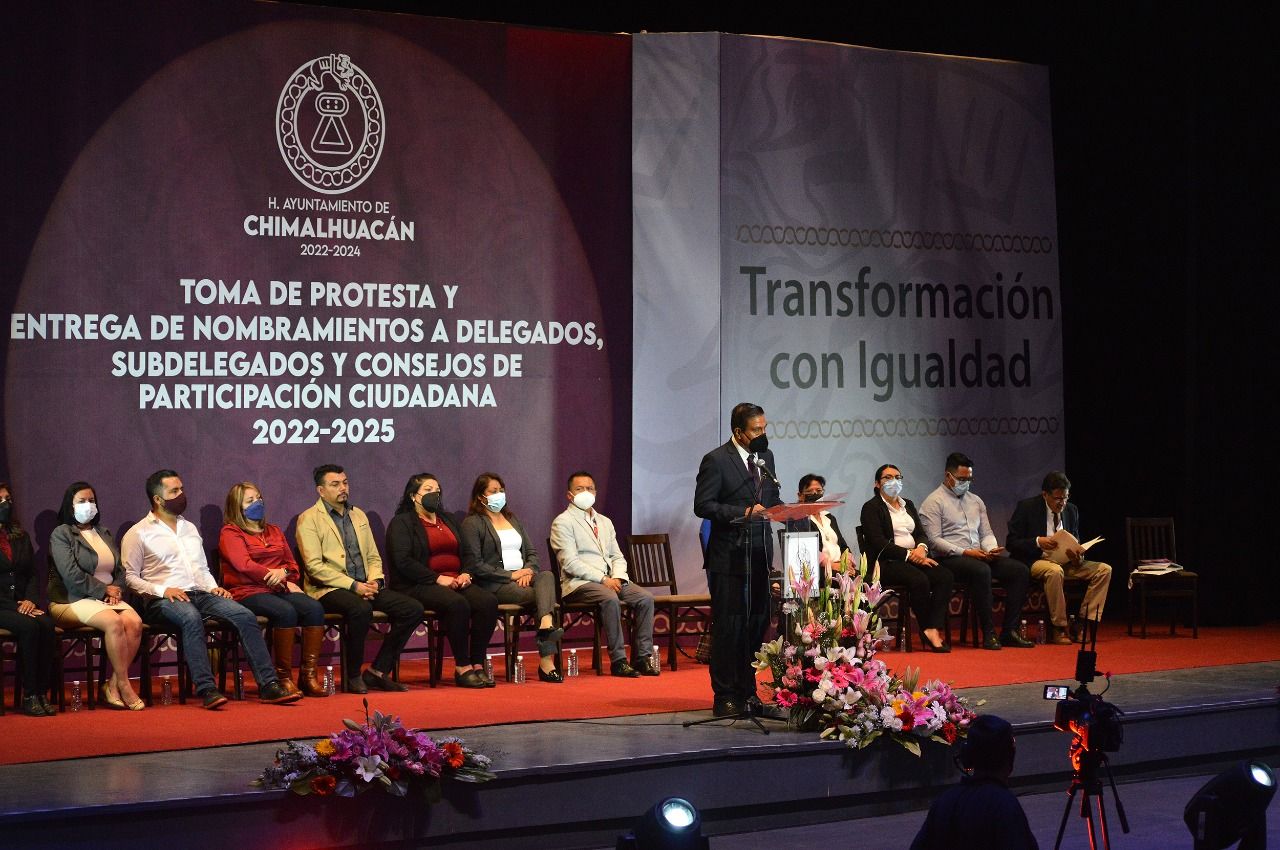 Alcaldesa Entrega Nombramientos a Delegados y Copaci 2022-2025 de Chimalhuacán 
