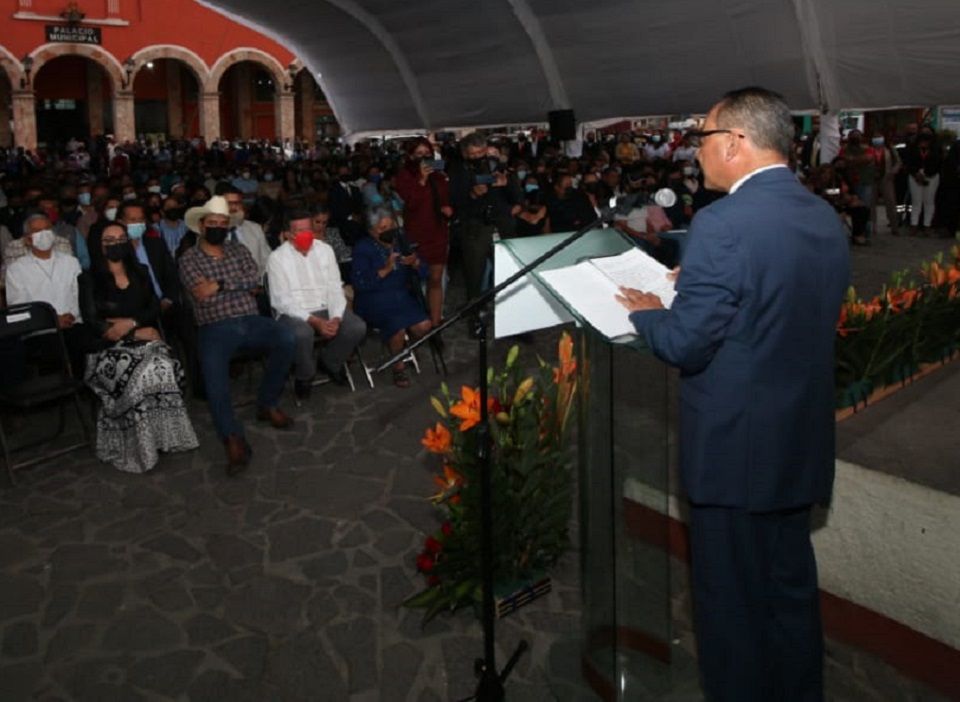 Presentó alcalde Mario Paredes sus 100 días de gobierno en Teotihuacán
