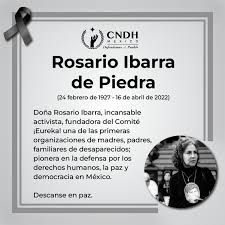 Muere Rosario Ibarra de Pierda, activista de derechos humanos