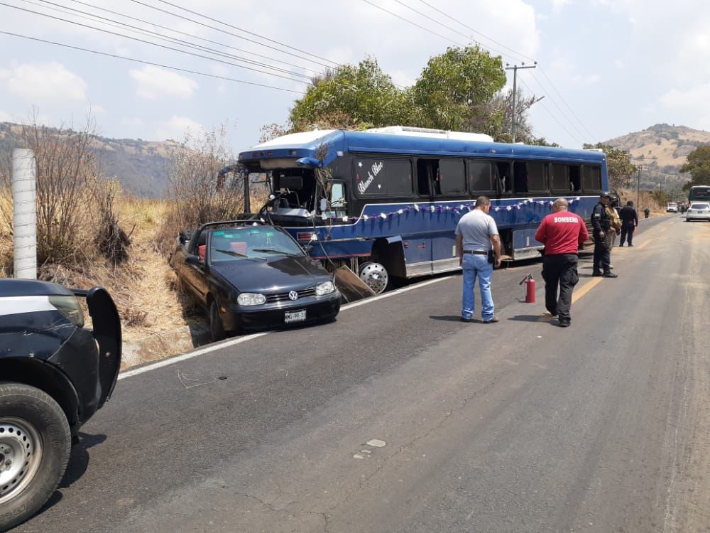 #Choque múltiple en la carretera Malinalco - Chalma deja diez lesionados: SSC