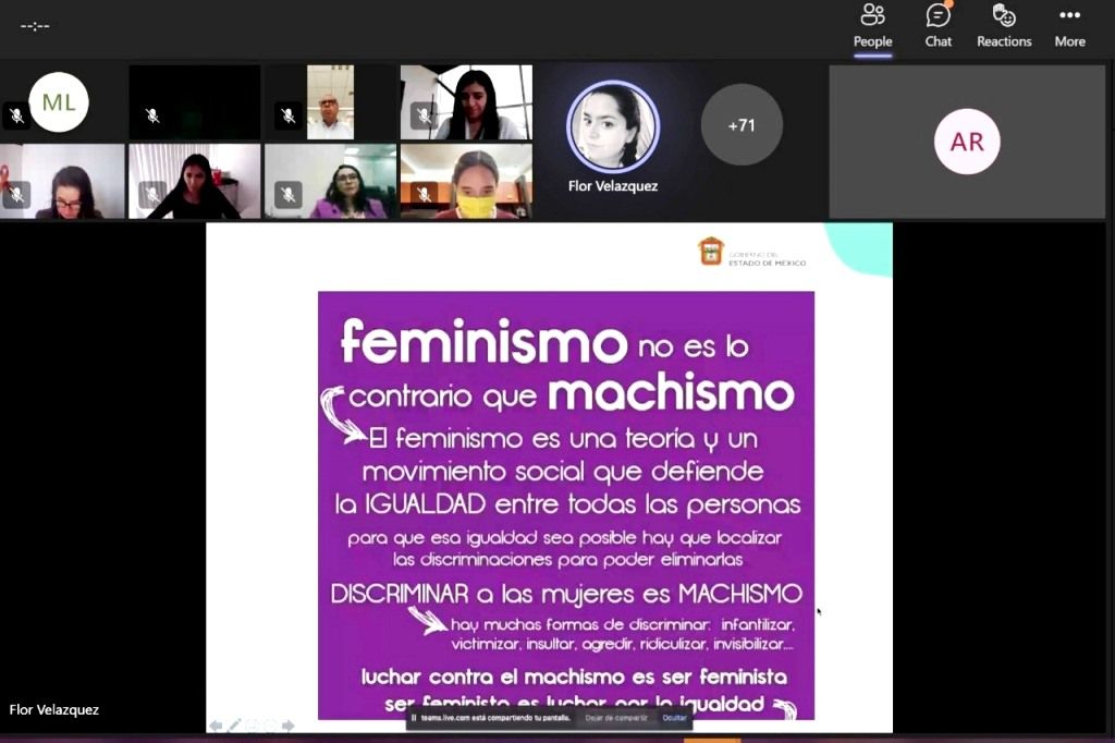 Dialogan con servidores públicos en materia de feminismo