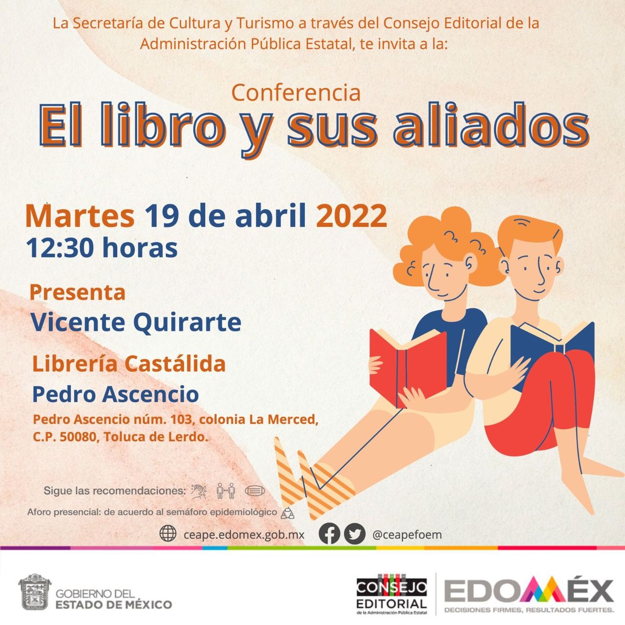 Son actividades presenciales vínculo para que Lectores Mexiquenses interactúen con Autores de Libros 