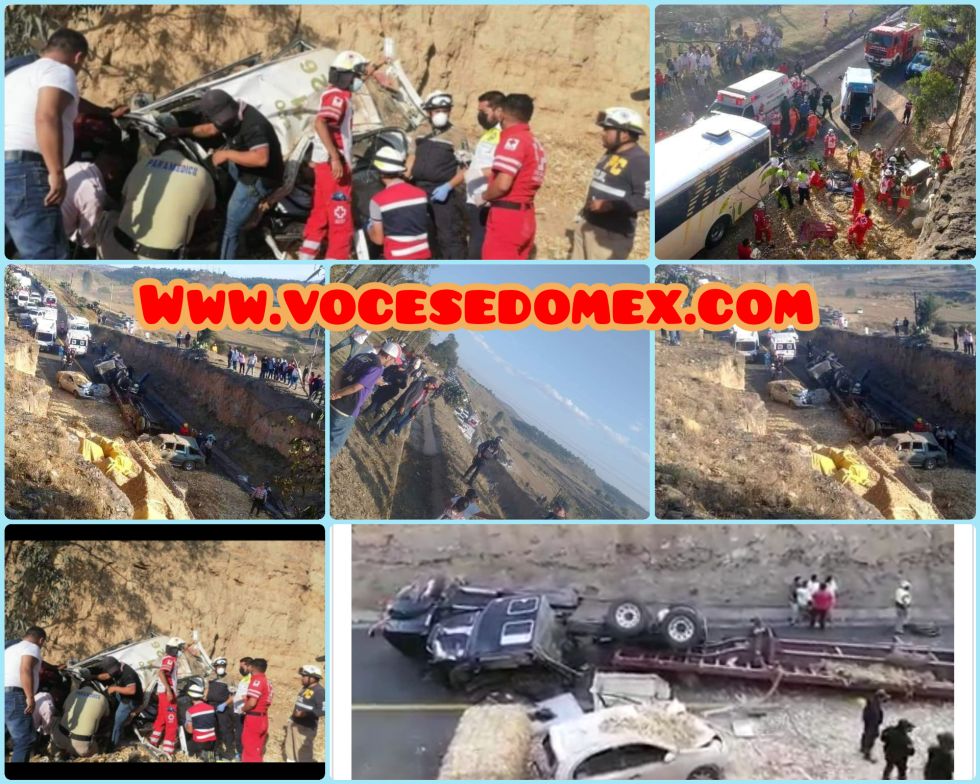En accidente un muerto  y quedan heridos de la Magdalena Panoaya Texcoco, en carretera de Tlaxcala 