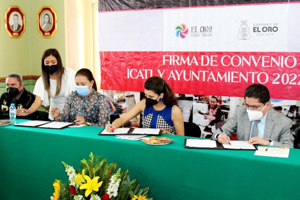 La Secretaría del Trabajo e ICATI firma convenio con el municipio de El Oro